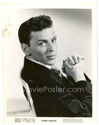 6m332 FRANK SINATRA 8x10 still '43 super young seated portrait wearing suit & tie!