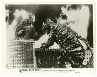 6m362 GIGANTIS THE FIRE MONSTER 8x10 still '59 great image of Godzilla & Angurus battling!
