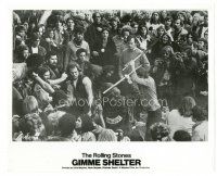 6m365 GIMME SHELTER 8x10 still '71 Hell's Angels bikers causing trouble at Rolling Stones concert!