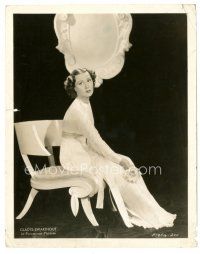 6m371 GLADYS SWARTHOUT 8x10 still '37 the pretty actress seated in cool dress & holding flower!