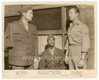 6m413 HOME OF THE BRAVE 8x10 still '49 James Edwards between Steve Brodie & one-armed Frank Lovejoy!