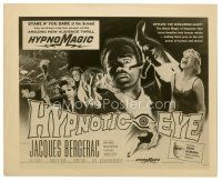 6m429 HYPNOTIC EYE 8x10 still '60 Jacques Bergerac, cool hypnosis art from the half-sheet!