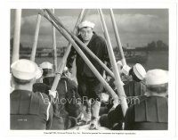 6m436 IN THE NAVY 8x10 still '41 wacky image of Lou Costello & sailors with oars!