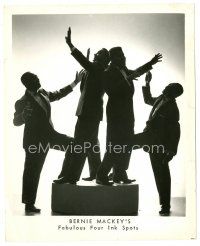 6m440 INK SPOTS 8x10 publicity still '40s great shadowy image of Bernie Mackey's fabulous four!