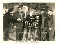 6m442 INVISIBLE WOMAN 8x10 still '40 Shemp Howard standing with four men by cool machine!