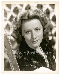 6m443 IRENE DUNNE 8x10 still '44 c/u of the pretty star wearing dress made of huge sequins!