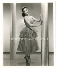 6m464 JANICE RULE 8x10 still '51 full-length in pretty ballerina outfit by Bert Six!