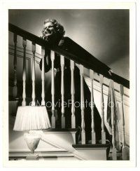 6m468 JEAN HARLOW deluxe 8x10 still '30s the beautiful actress smiling on stairs by Ted Allen!
