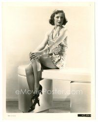 6m508 JUNE GALE 8x10 still '30s full-length seated portrait in sexy outfit with high heels!