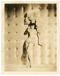 6m511 KARIN BOOTH 8x10 still '40s full-length portrait in sexy showgirl outfit with phone!