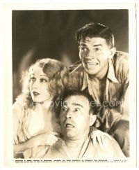 6m524 KING KONG 8x10 still R42 c/u of scared sexy Fay Wray, Robert Armstrong & Bruce Cabot!