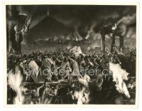 6m543 LAST DAYS OF POMPEII 8x10 still '35 cool scene of epic battle as the city burns in flames!