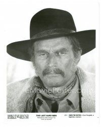 6m544 LAST HARD MEN 8x10 still '76 portrait of Charlton Heston as Sam Burgade, a legendary lawman!