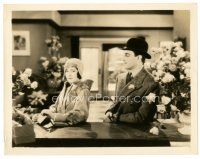 6m545 LAST OF MRS. CHEYNEY 8x10 still '29 c/u of Norma Shearer & Basil Rathbone with mustache!