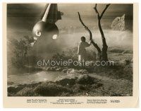 6m610 MAN FROM PLANET X 8x10 still '51 Edgar Ulmer, Margaret Field approaches alien ship!