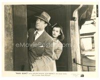6m611 MAN HUNT 8x10 still '41 c/u of Walter Pidgeon & Joan Bennett, directed by Fritz Lang!