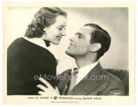 6m613 MAN OF AFFAIRS 8x10 still '36 romantic close up of Rene Ray & Romilly Lunge!