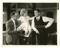 6m615 MAN WHO BROKE THE BANK AT MONTE CARLO candid 8x10 still '35 Shirley Temple surprises Colman!