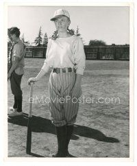 6m702 ON MOONLIGHT BAY 8x10 still '51 Doris Day all dirty in baseball uniform w/bat by Mac Julian!