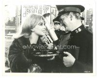 6m726 PENELOPE 8x10 still '66 close up of pretty Natalie Wood holding tambourine by officer!