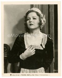 6m727 PERSONAL MAID 8x10 still '31 close up of pretty Nancy Carroll looking worried!