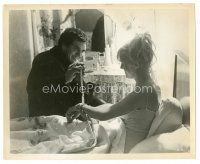 6m738 POOR COW 8x10 still '68 1st Ken Loach, c/u of Terence Stamp & sexy Carol White in bed!