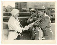 6m753 PUBLIC ENEMY 8x10 still R54 Edward Woods watches James Cagney shake hands w/sexy Jean Harlow