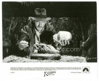 6m757 RAIDERS OF THE LOST ARK 8x10 still '81 best scene of Harrison Ford about to steal idol!