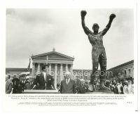 6m801 ROCKY III 8x10 still '82 boxerSylvester Stallone thanks Philadelphia for honoring him!