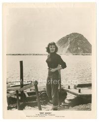 6m811 RUBY GENTRY 8x10 still '53 sleazy bad girl Jennifer Jones standing on dock by lake!
