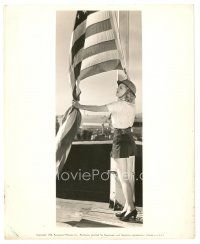 6m813 RUTH ROGERS 8x10 still '38 wearing helmet & flying the American flag on Armistice Day!