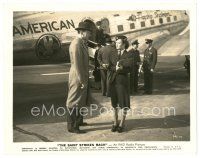 6m817 SAINT STRIKES BACK 8x10 still '39 George Sanders & stewardess by American Airlines plane!