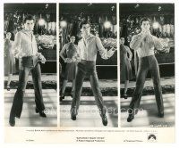6m819 SATURDAY NIGHT FEVER 8x9.75 still '77 three images of disco dancer John Travolta!