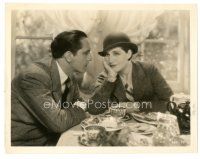 6m849 SMILIN' THROUGH 8x10 still '32 pretty Norma Shearer at table smiling at Fredric March!