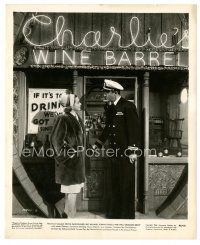 6m964 WELL GROOMED BRIDE 8x10 still '46 Olivia de Havilland & Ray Milland outside wine shop!