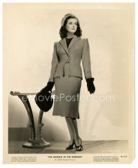 6m984 WOMAN IN THE WINDOW 8x10 still '44 full-length sexy Joan Bennett standing by table!