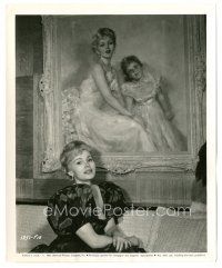 6m999 ZSA ZSA GABOR 8x10 still '58 sitting by a painted portrait of herself & her daughter!