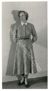 6m414 HONOR BLACKMAN English 5x9.75 still '50s young full-length smiling portrait!