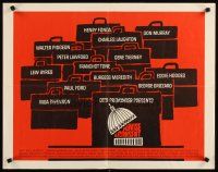 6r026 ADVISE & CONSENT 1/2sh '62 Otto Preminger, classic Saul Bass Washington Capitol artwork!