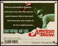 6r032 AMERICAN DREAM 1/2sh '66 Norman Mailer, Janet Leigh, Stuart Whitman, Barry Sullivan