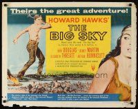 6r056 BIG SKY style B 1/2sh '52 Kirk Douglas in Hawks' mighty adventure of the Great Northwest!
