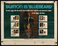 6r062 BLUEBEARD 1/2sh '72 serial killer Richard Burton, Joey Heatherton has a beautiful body!