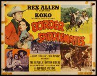 6r064 BORDER SADDLEMATES style B 1/2sh '52 Rex Allen against a ruthless bunch of border bandits!