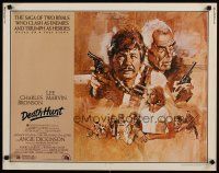 6r099 DEATH HUNT 1/2sh '81 artwork of Charles Bronson & Lee Marvin with guns by John Solie!