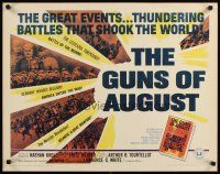 6r144 GUNS OF AUGUST 1/2sh '64 World War I documentary, narrated by Fritz Weaver!