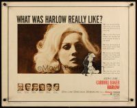 6r145 HARLOW 1/2sh '65 super close up of Carroll Baker in the title role!