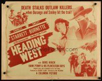 6r146 HEADING WEST 1/2sh '46 Smiley Burnette, Charles Starrett as The Durango Kid!