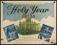 6r149 HOLY YEAR 1950 1/2sh '50 Pope documentary, filmed in the Vatican!