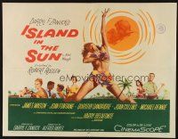 6r158 ISLAND IN THE SUN 1/2sh '57 James Mason, Joan Fontaine, Dorothy Dandridge, Harry Belafonte
