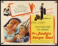 6r161 JUDGE STEPS OUT style B 1/2sh '48 Boris Ingster directed, George Tobias, pretty Ann Sothern!